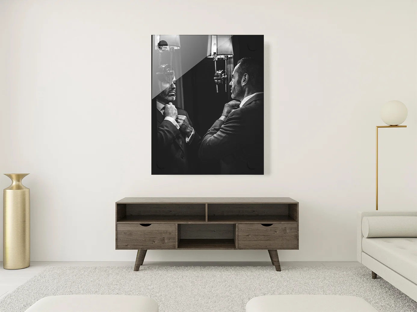 digital mockup of acrylic wall art